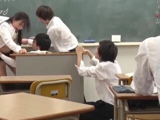 Japanese Milf Teacher's Hairy Cum Dumpster Filled with Nippon Fetish XXX